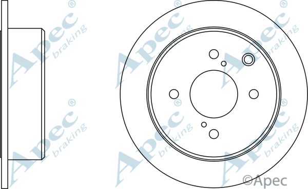 APEC BRAKING Тормозной диск DSK368